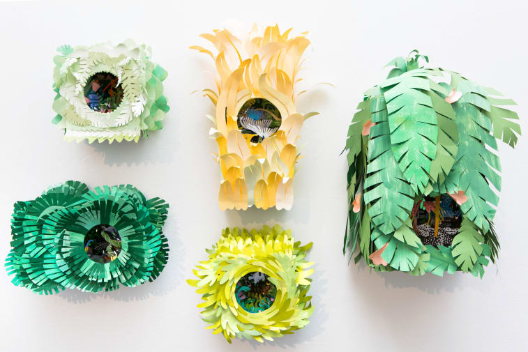 Paper sculptures by Yuqing Guo