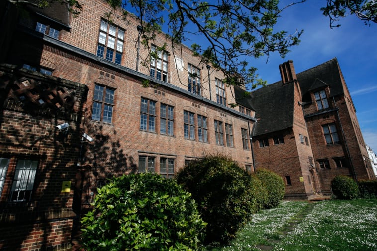 The exterior of Lime Grove on a sunny day with blue skies