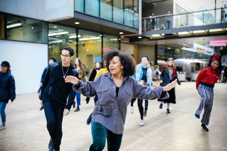 Dance workshop by Levi Naidu-Mitchell, BA (Hons) Fine Art, Central Saint Martins, © Alys Tomlinson