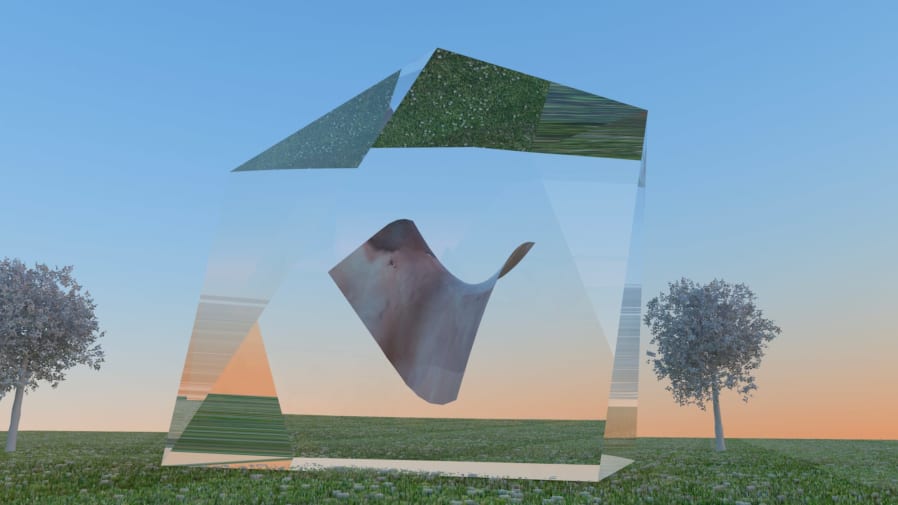 Floating abstract object