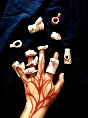 Tree bones with vessels
