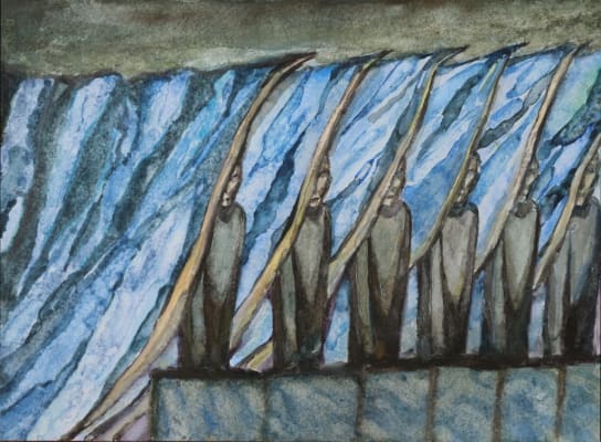 Raised curtain