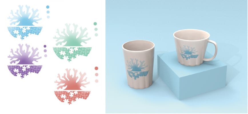 Logo for coral bleaching