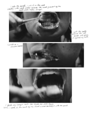 I BRUSH YESTERDAY'S WORDS OFF MY TONGUE SO THAT I CAN SAY FRESH WORDS LIKE 'GOOD MORNING'.
