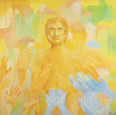 A man and hands