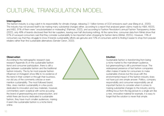 Cultural Triangulation Analysis from Sustainability Trend Report