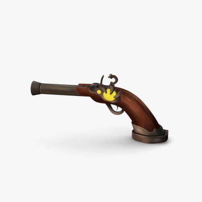 Steampunk inspired pistol gun