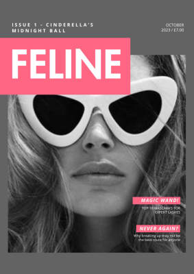 Final Major Project: Feline magazine by Sunshine Mirza.