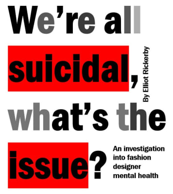 We're all suicidal, whats the issue?