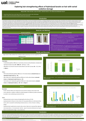 Exploring hair-strengthening effects of Hydrolysed keratin on hair with varied oxidative damage