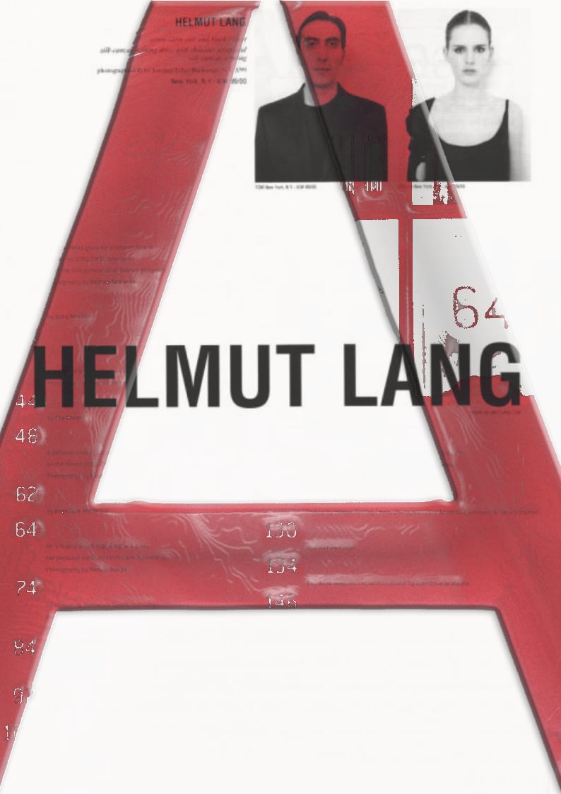A Magazine Curated By Helmut Lang