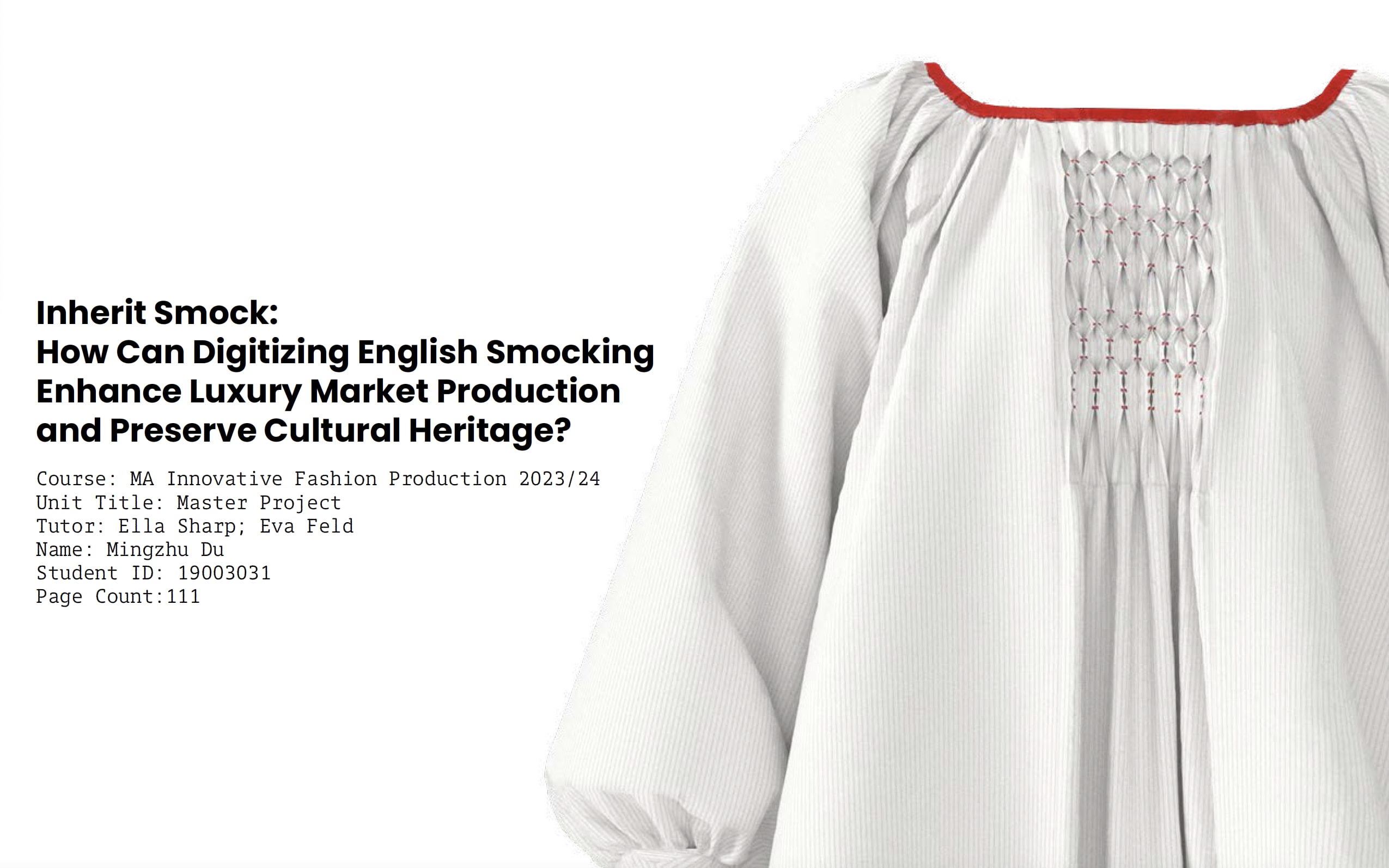 Inherit Smock:  How Can Digitizing English Smockin