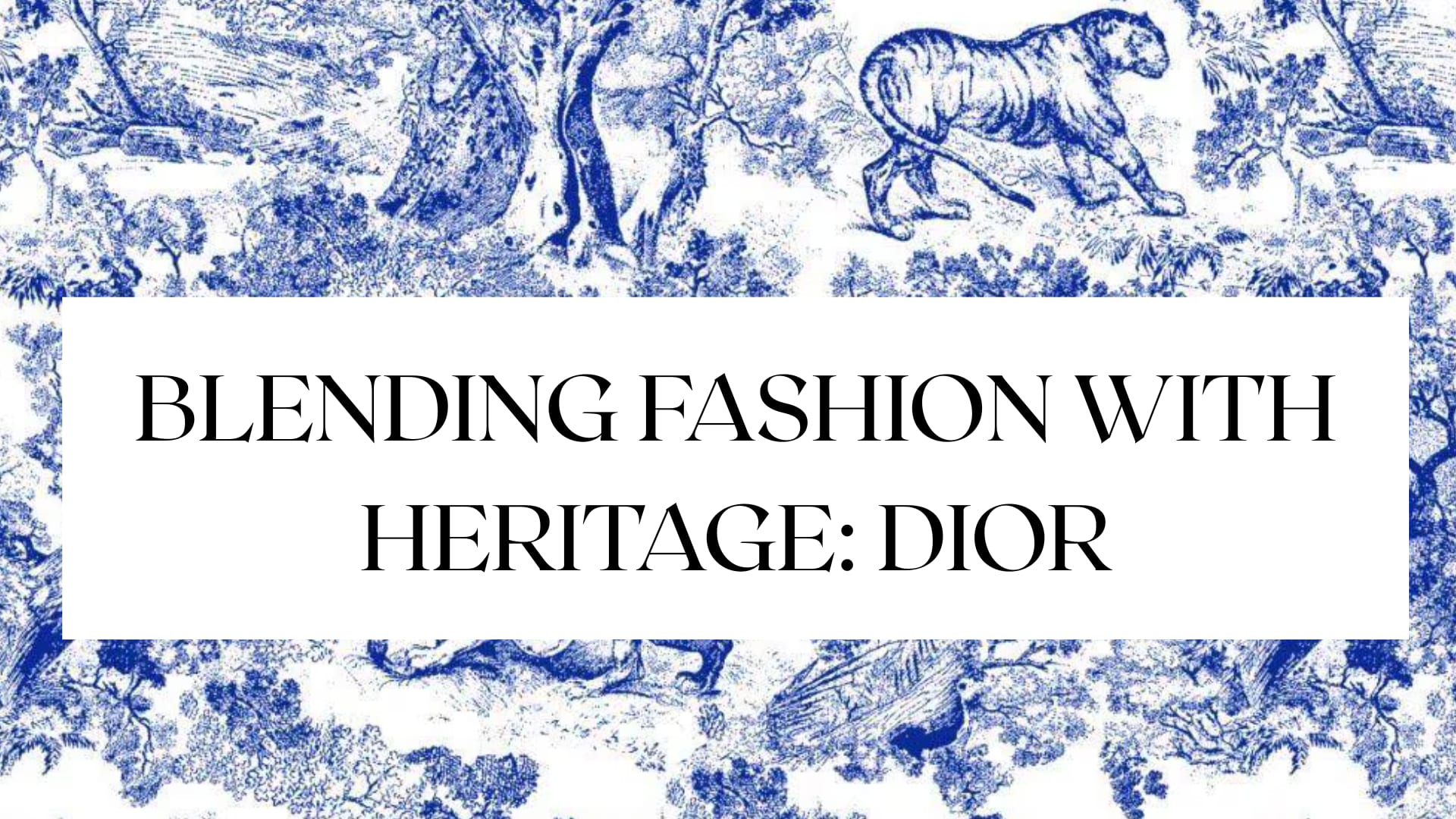 Blending Fashion with Heritage: East Meets West