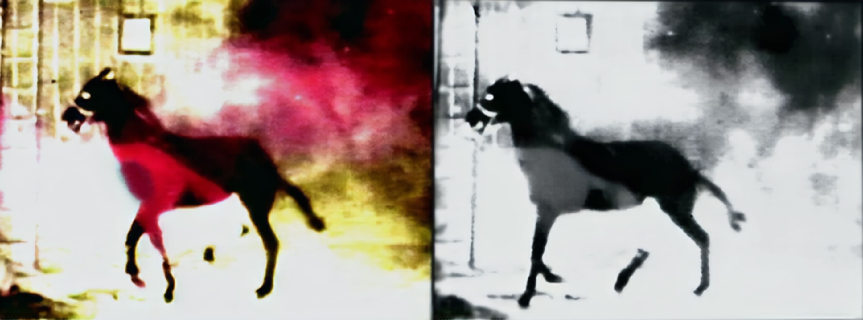 A colourful 70's multimedia film work cover