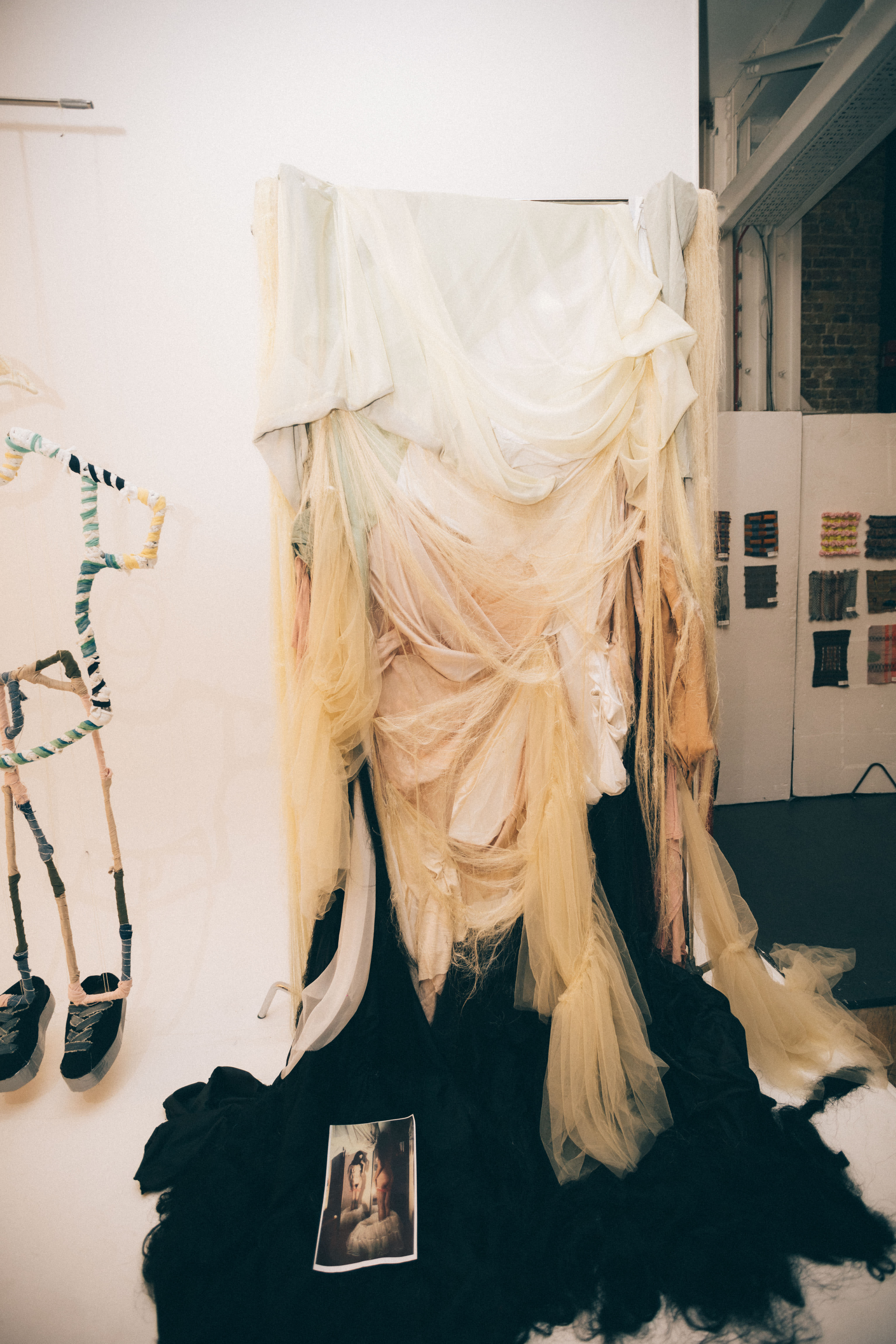 A colorful weave of different fabrics