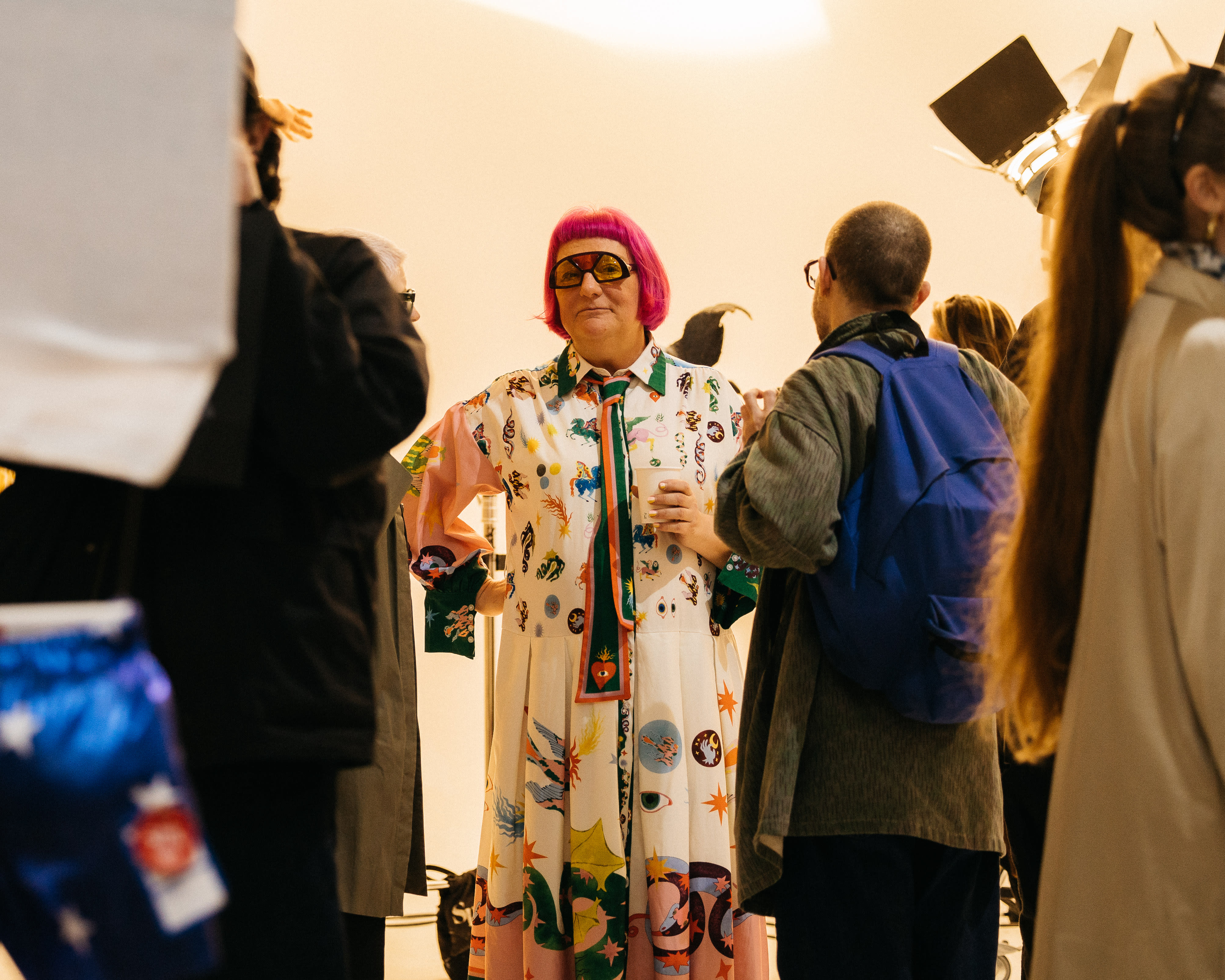 A group of people at an event