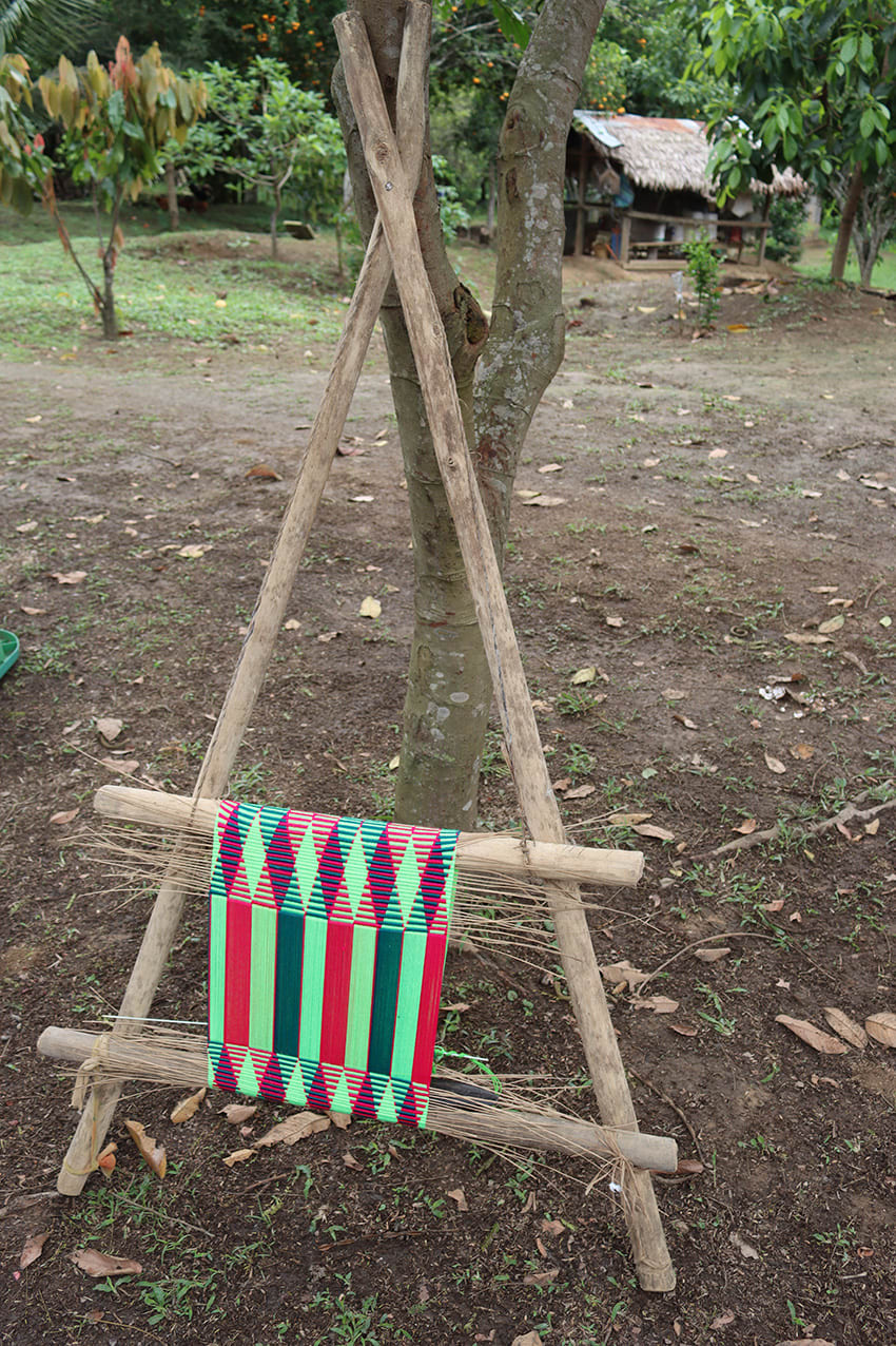 Traditional Tsimane loom