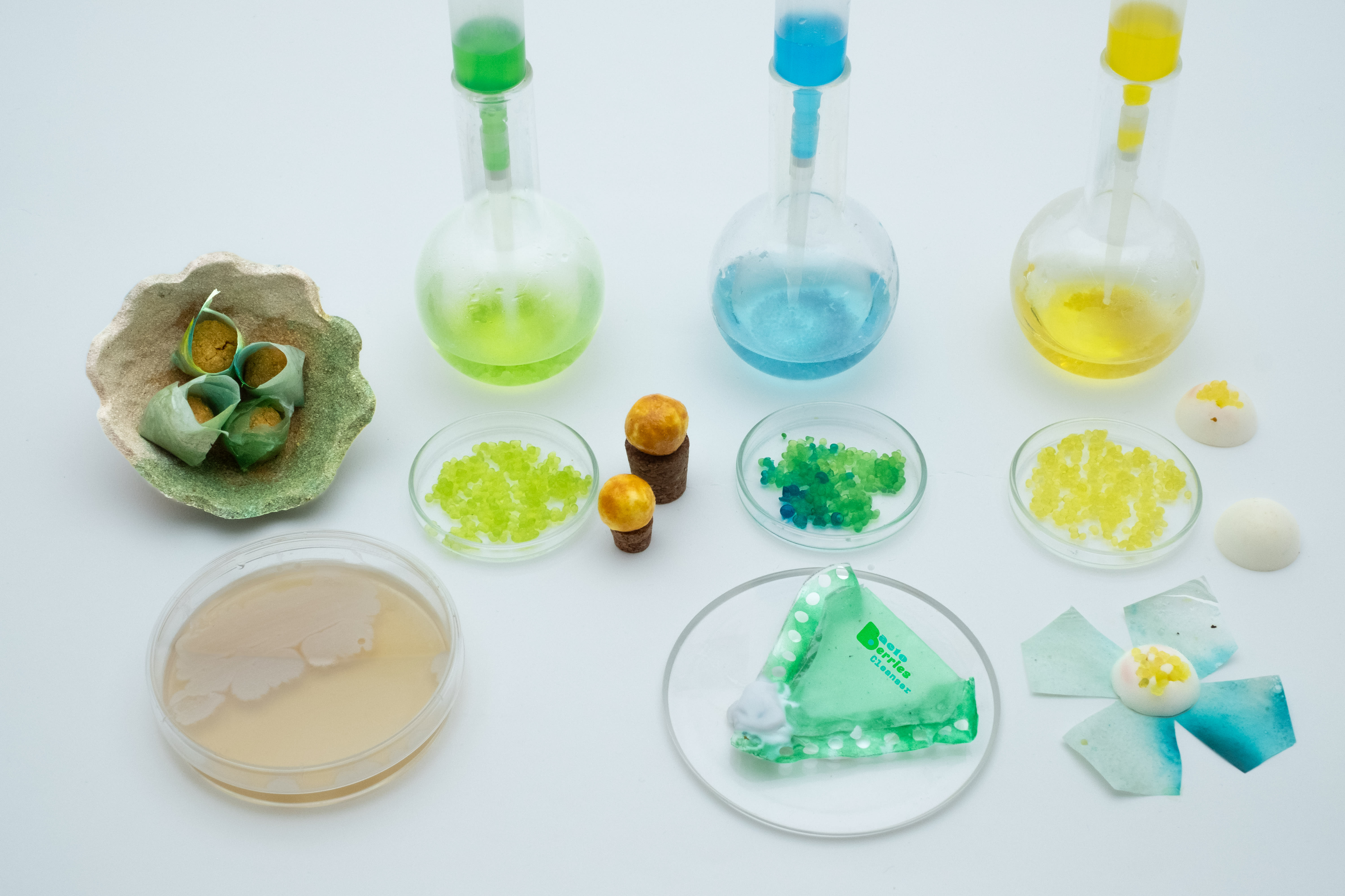 A shot showing the branded  product