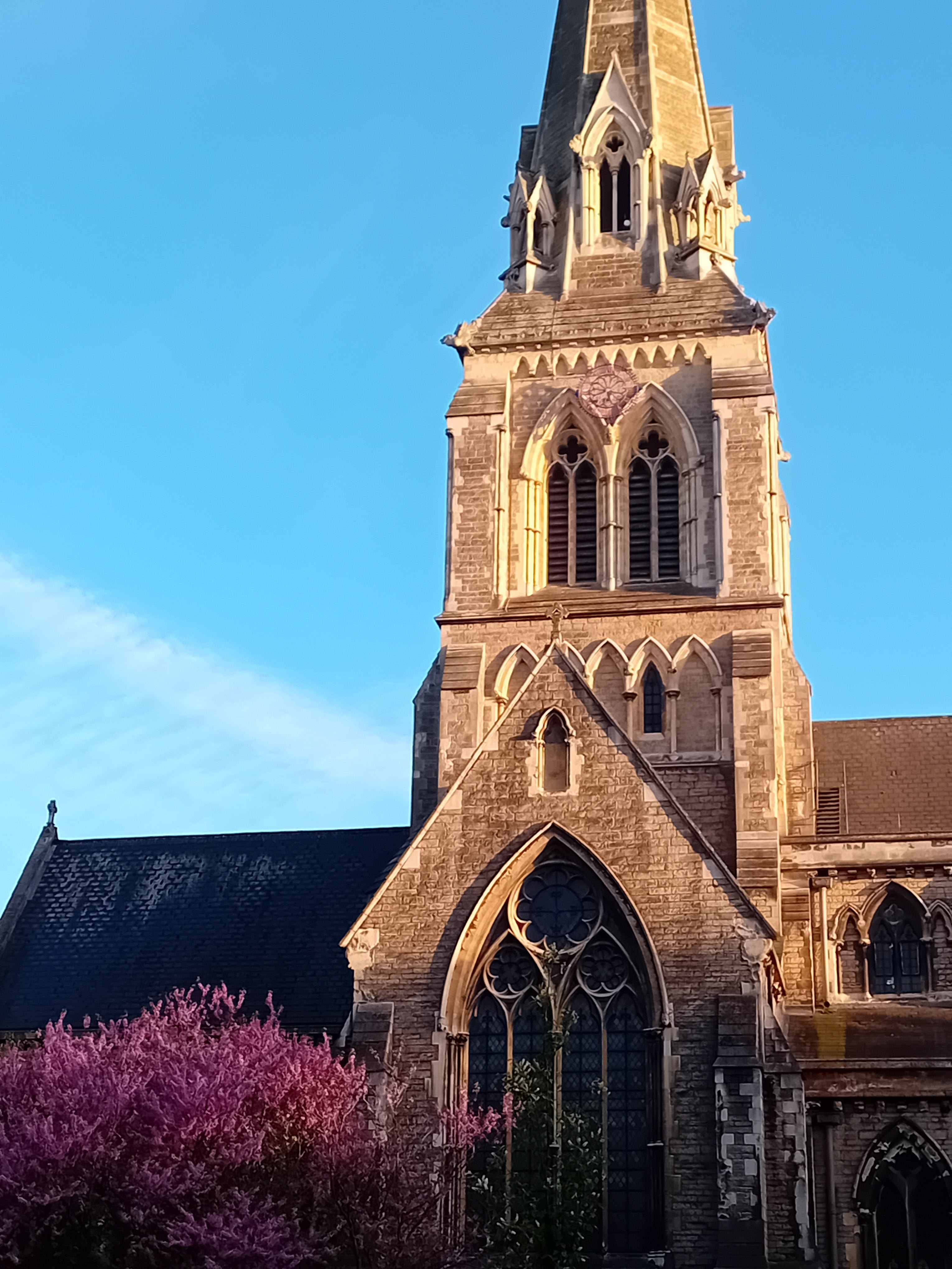 Exterior of a church. 