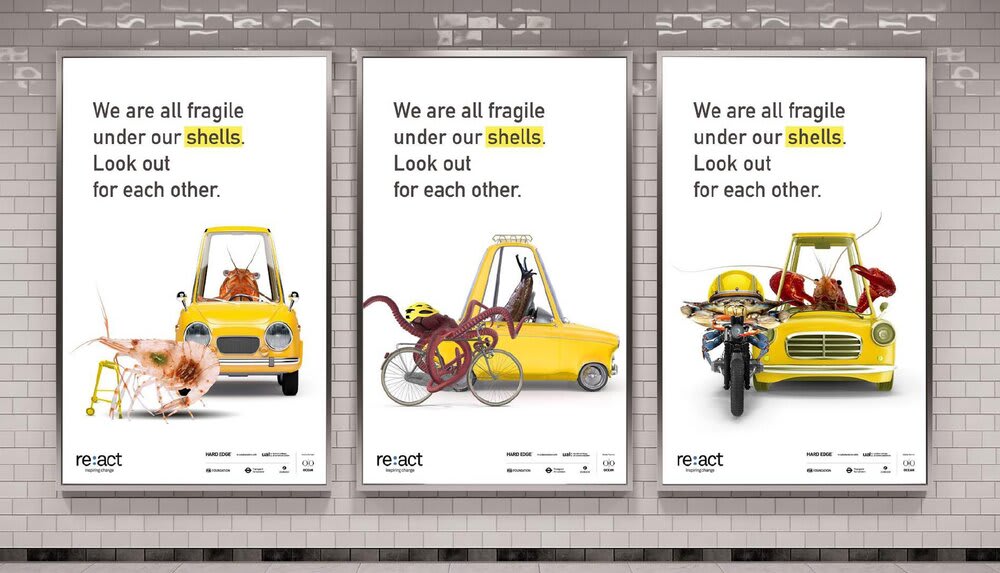 Three posters showing character animations.