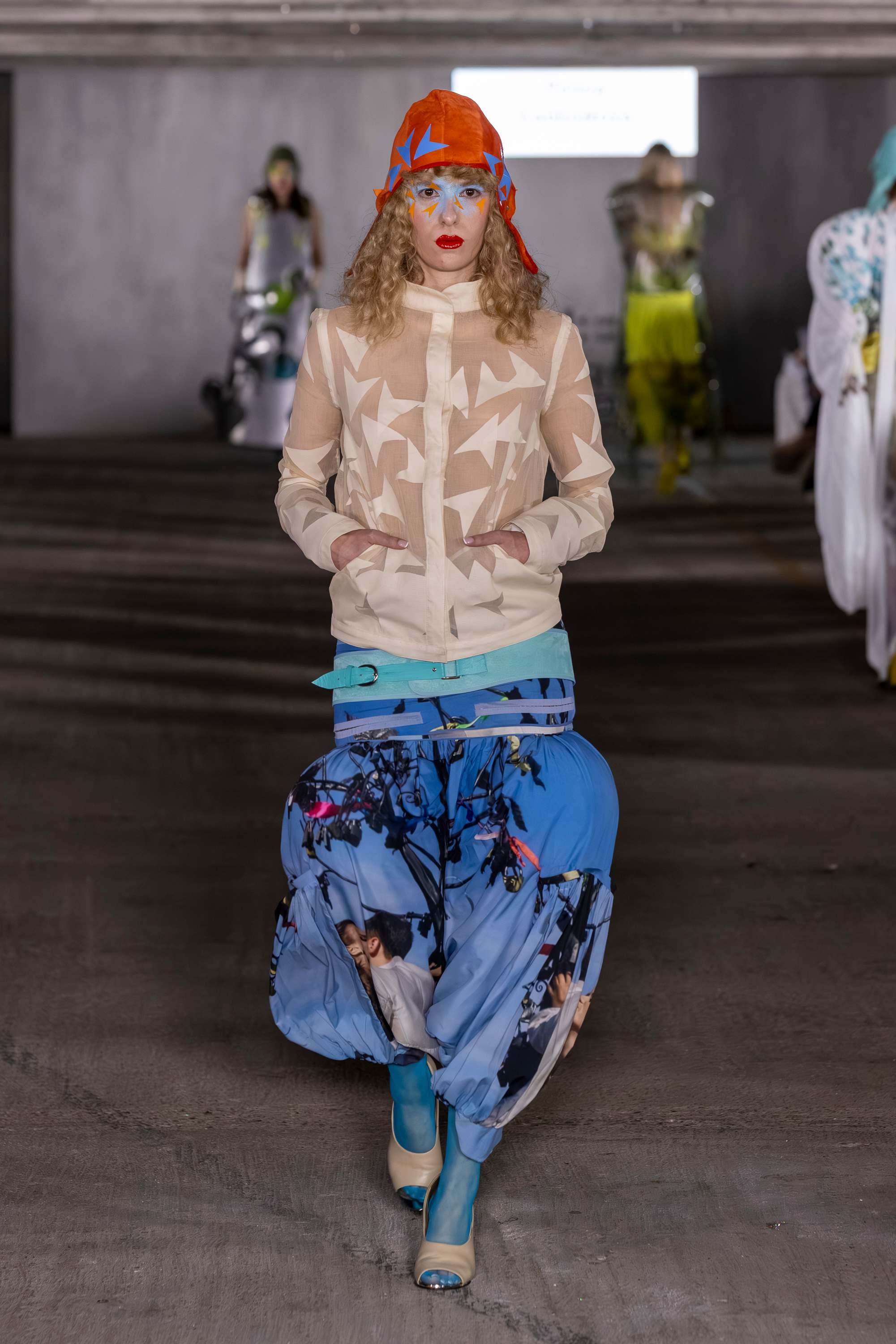 An image of a model on a runway