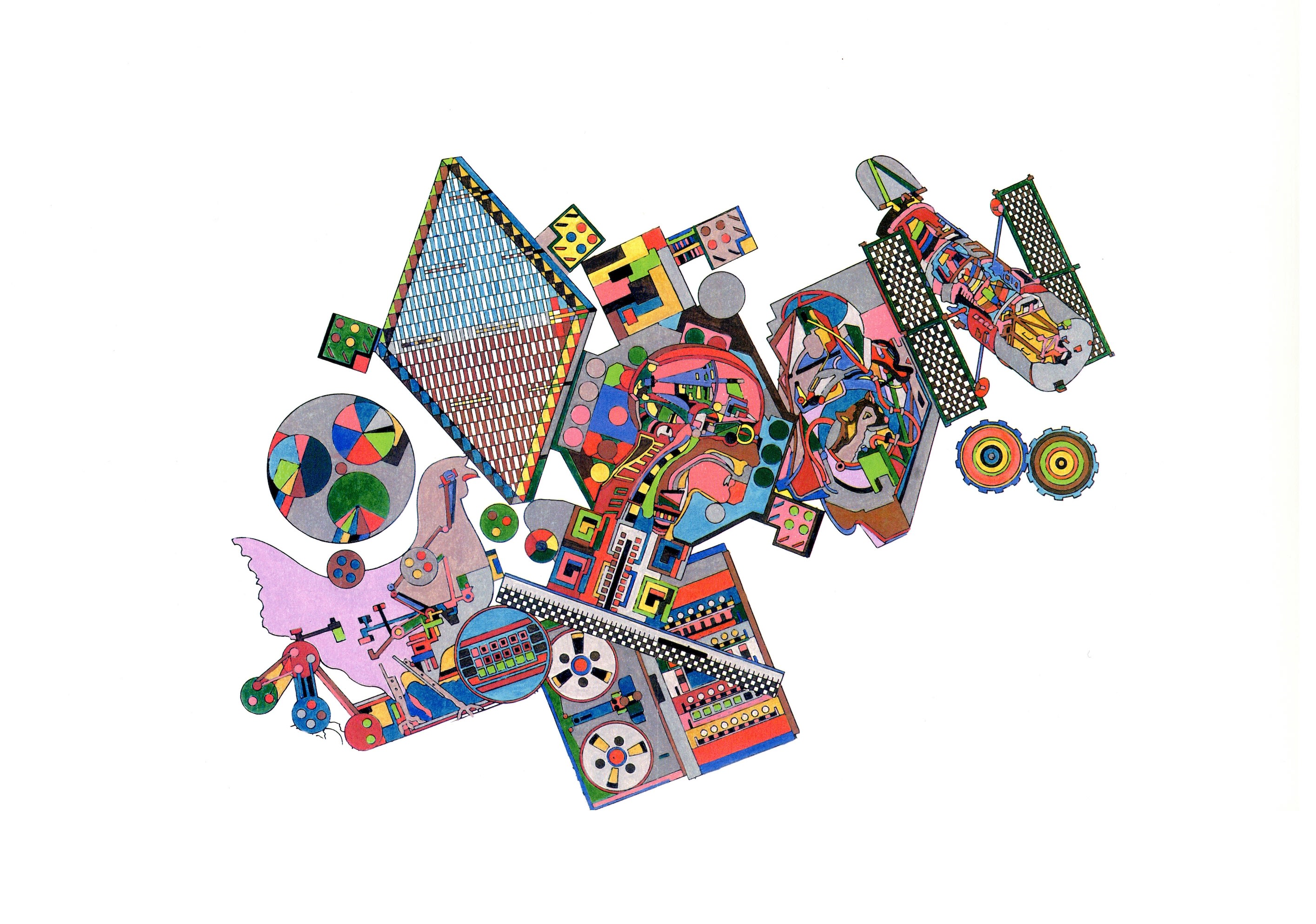 An image of Eduardo Paolozzi's mosaic design for Tottenham Court Road
