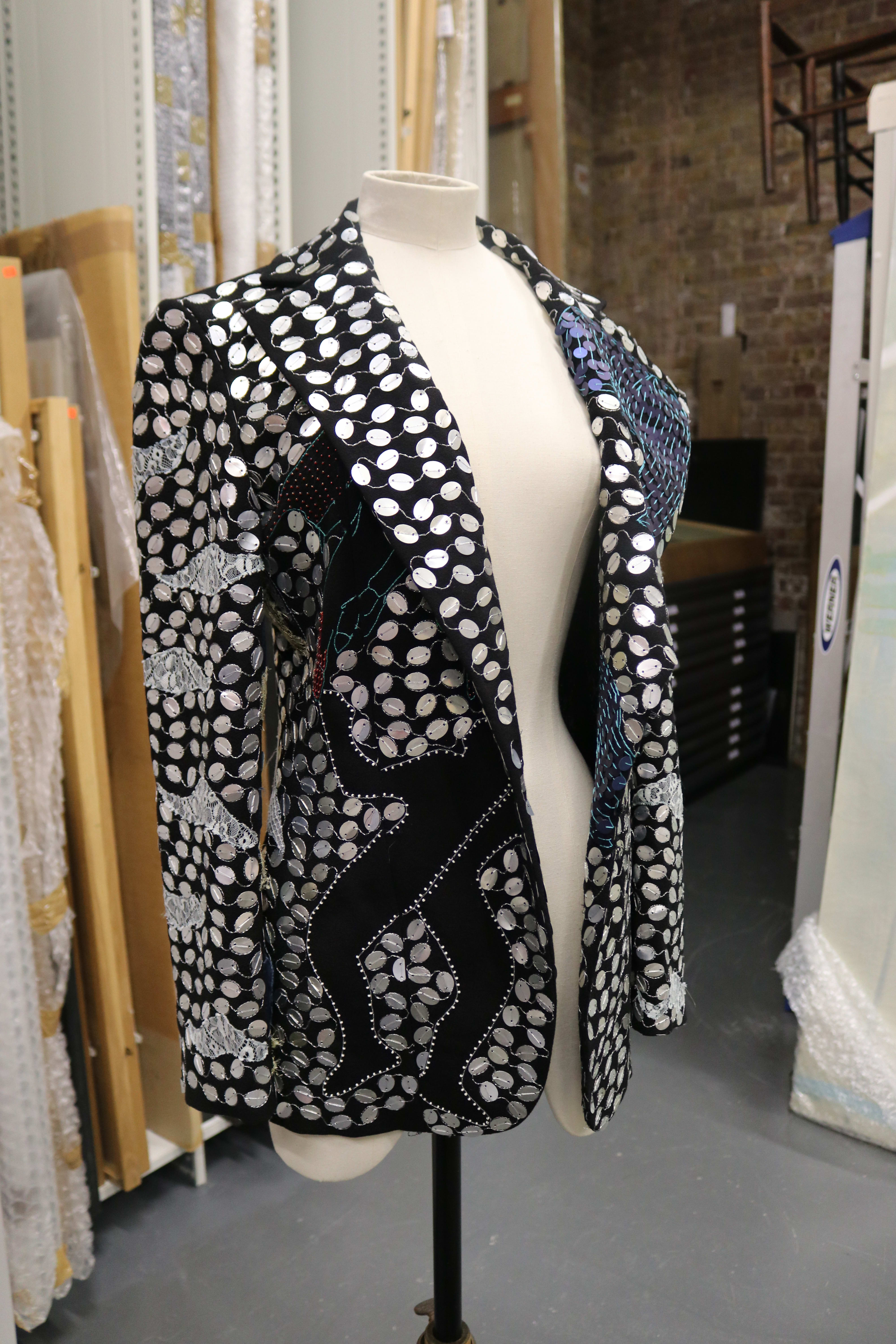 A jacket on a mannequin