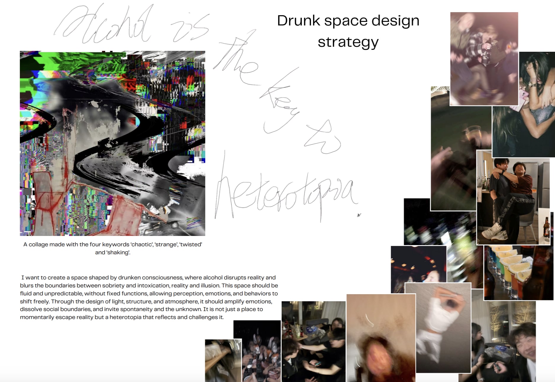 Collage of text and images.