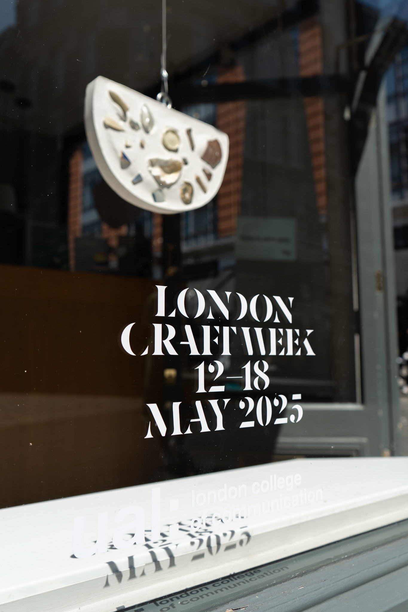 A picture of the LCC London Craft Week display