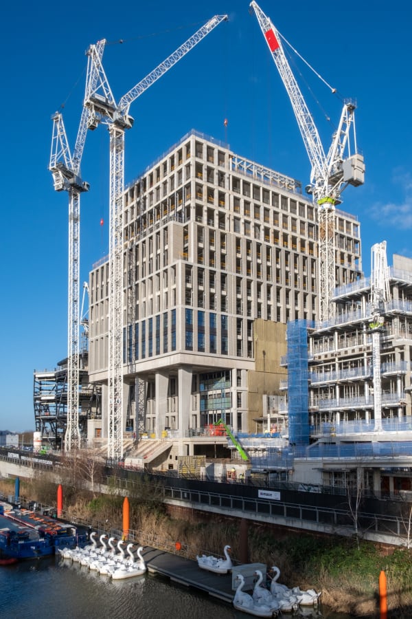 In pictures - progress of LCF's new building on East Bank, March 2022