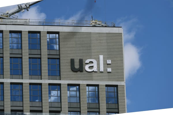 UAL sign is officially installed on LCF's new building