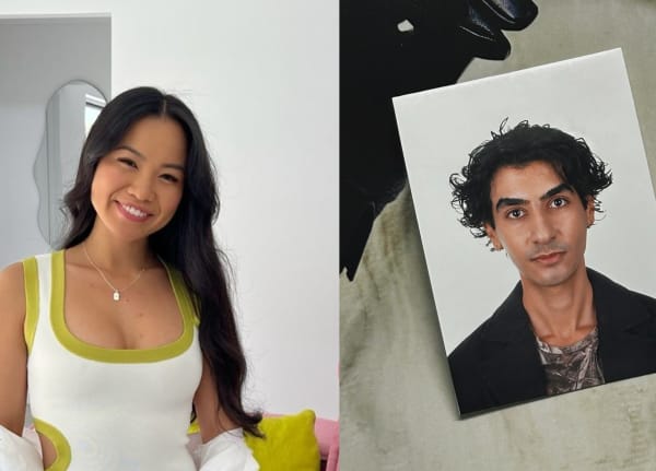 Collage of images with Sarah on the left and Hussain on the right