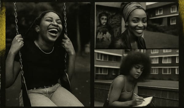 Black and white pictures of girls having fun 