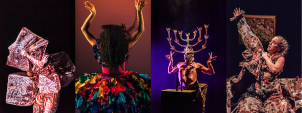 Costumes designed by LCF students from MA Costume Design for Performance