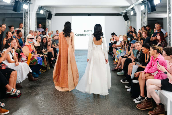 Models wearing lingerie