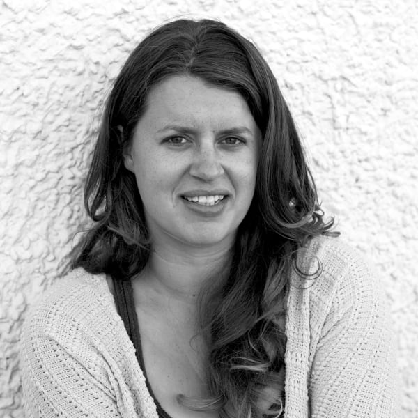 a black and white photo of a woman