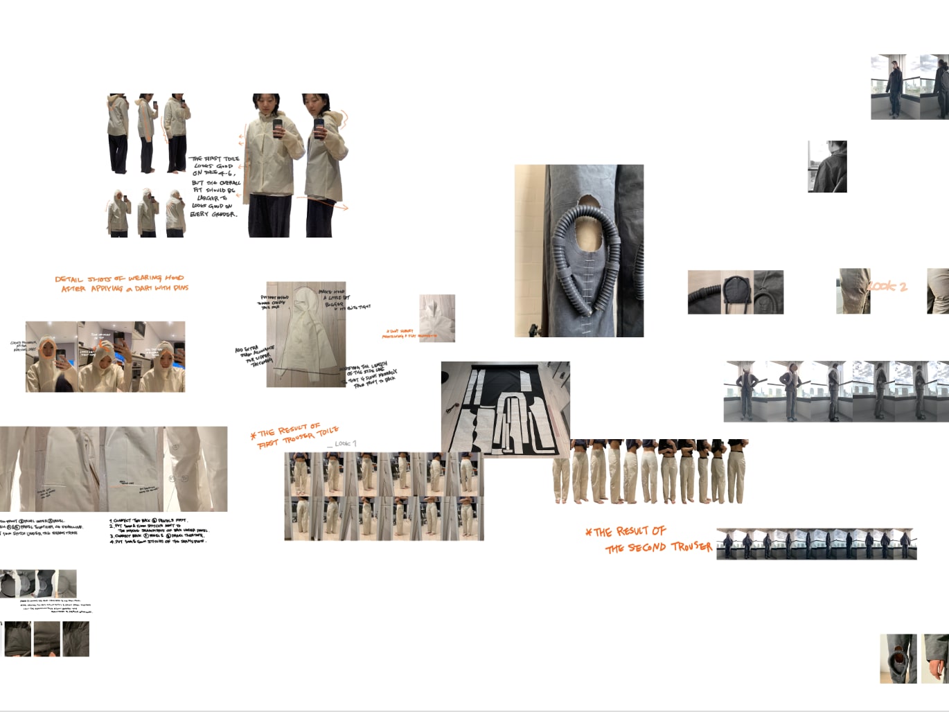 Student research and process boards