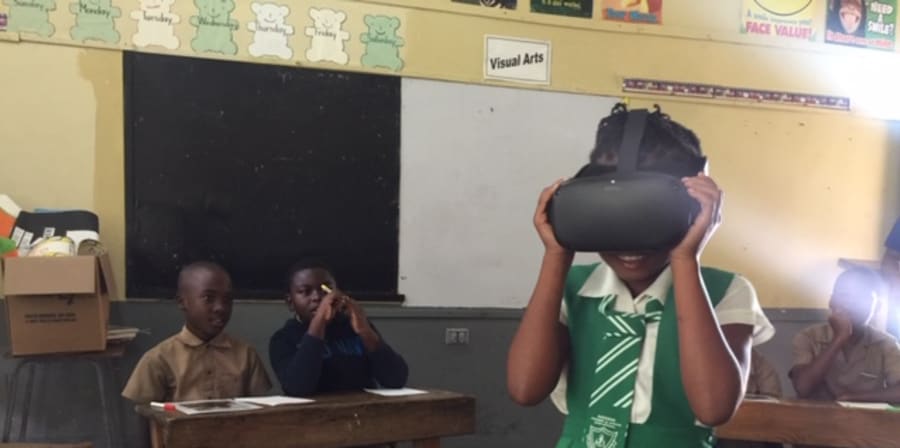 Success School Hanover Jamaica VR workshop with Linett Kamala Linett Kamala 2020