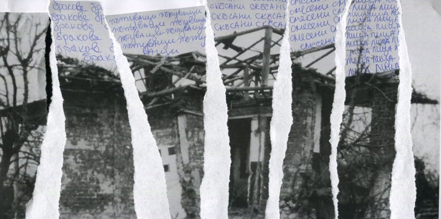  photo of house ripped up