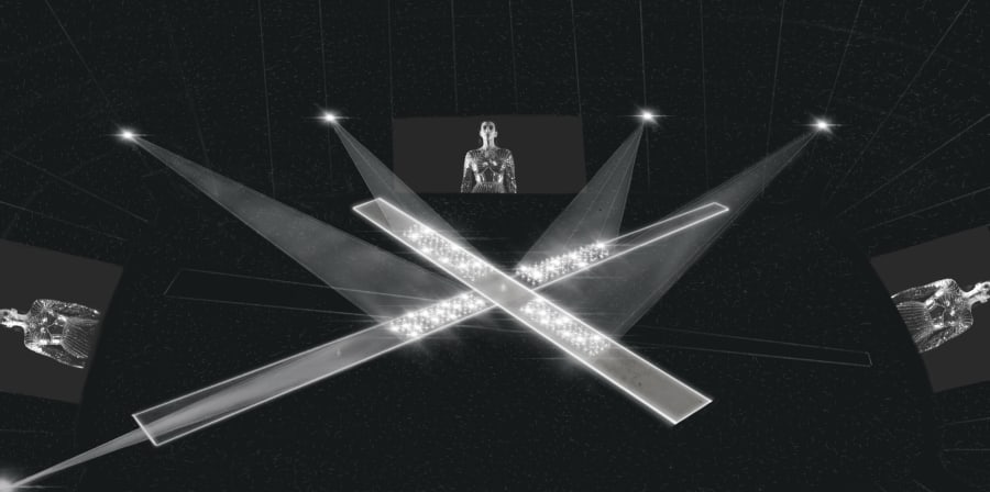 Digital design of concert stage