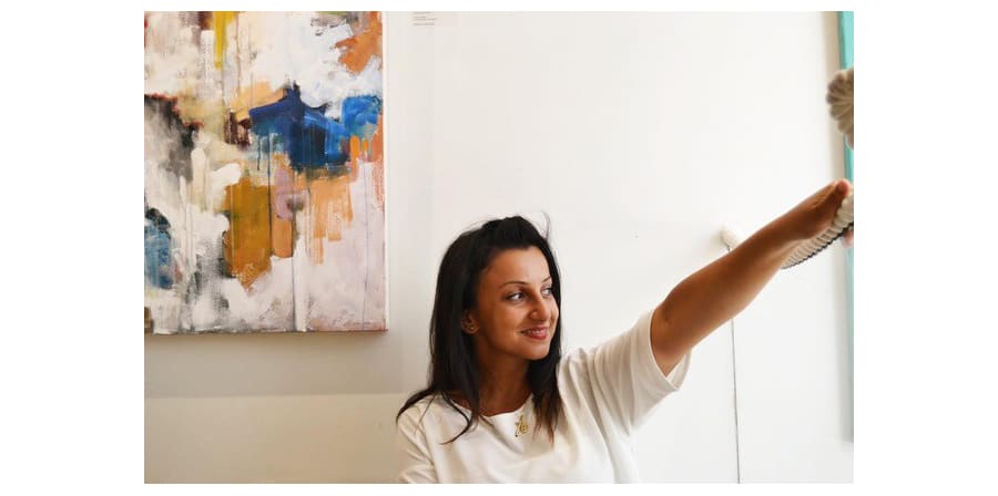 Halime in the studio