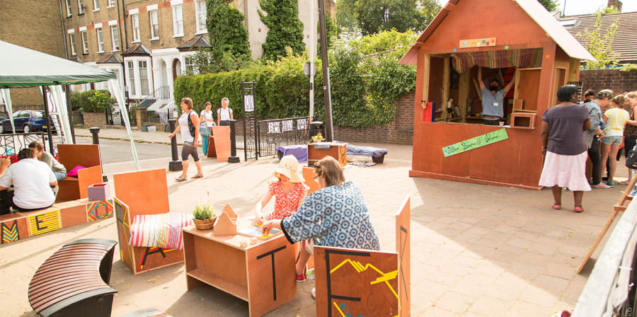 Outdoor seating area