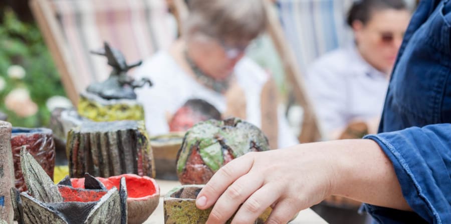 Pottery pieces 