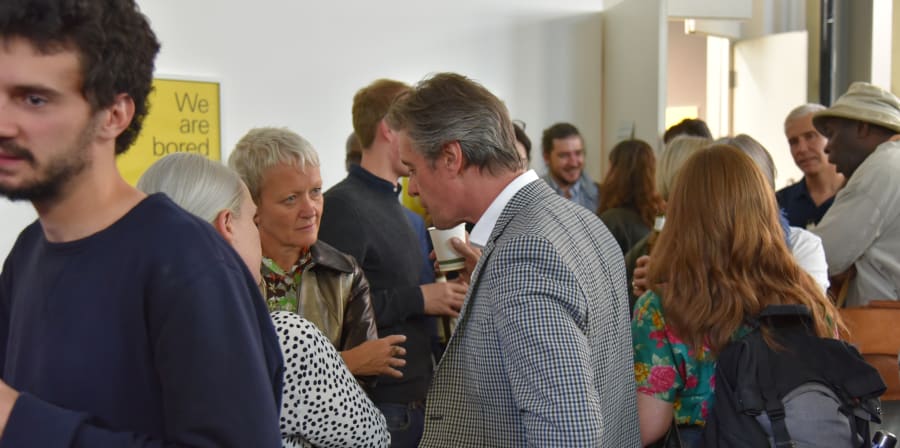 David Crow with Maria Balshaw, Director of Tate