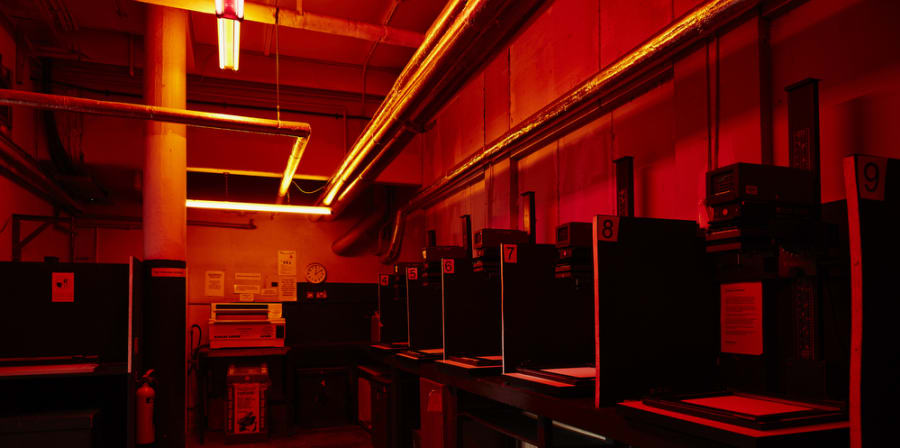 Camberwell photography darkroom.