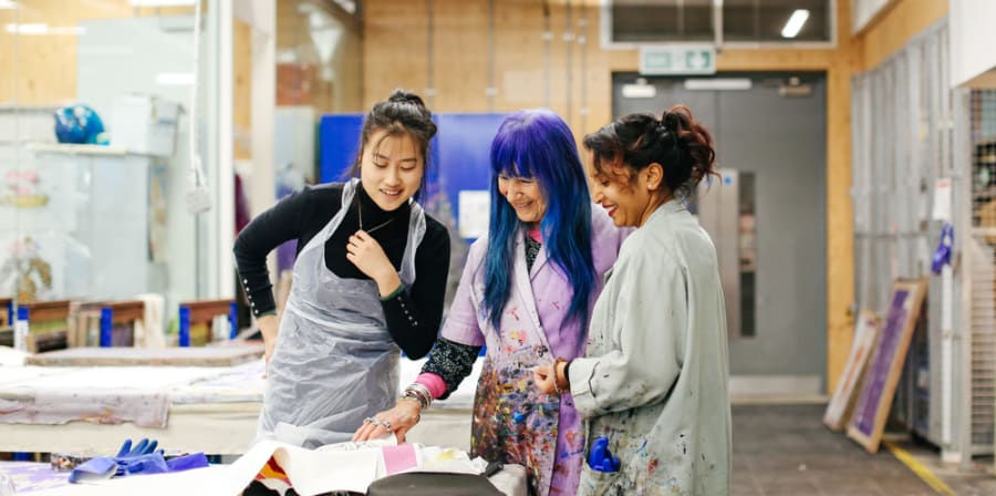 people in print workshop