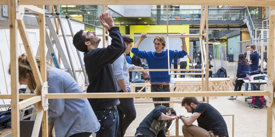 Students Working