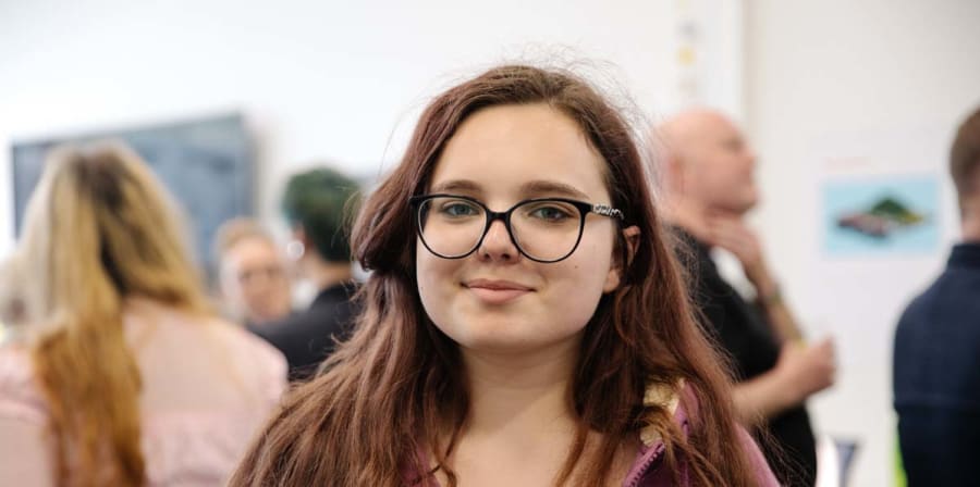 anna, student at end of year show