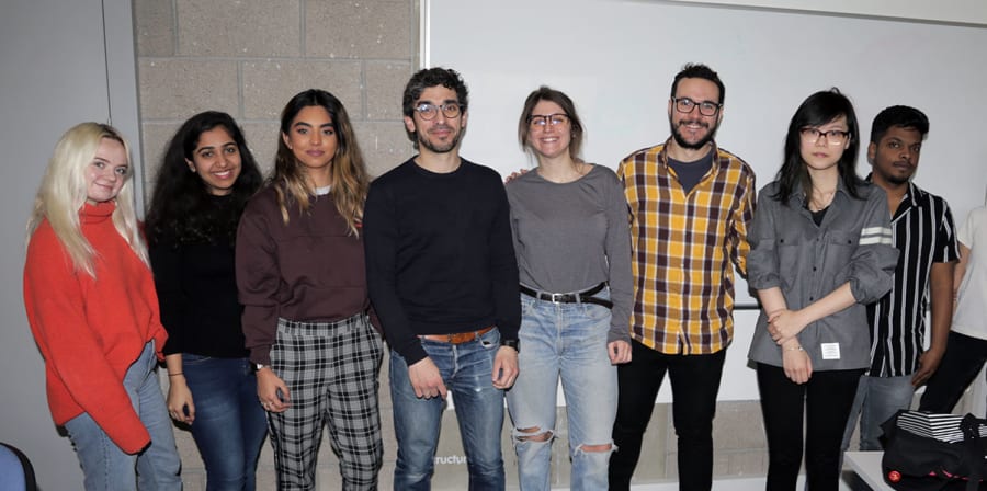LCC students meet Vincent Aupetit from Third Floor Inc.