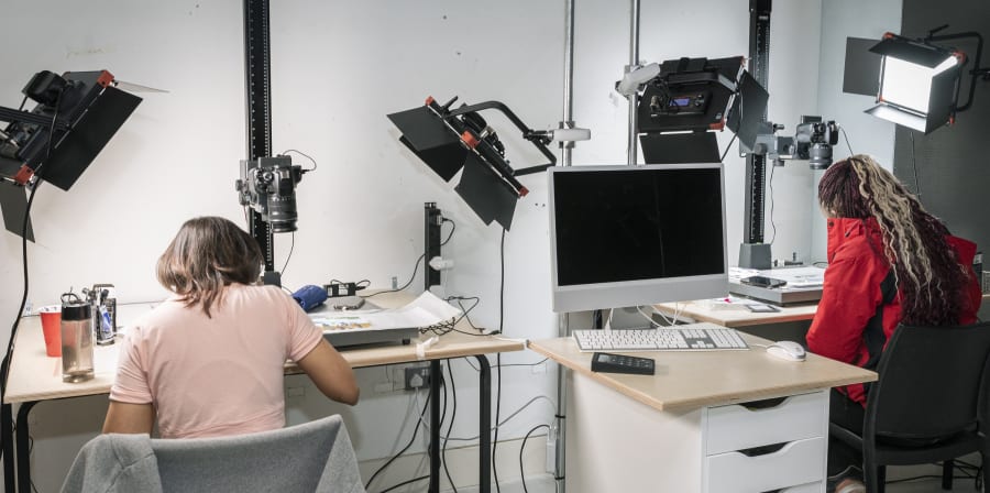 Inside the animation studio at Central Saint Martins